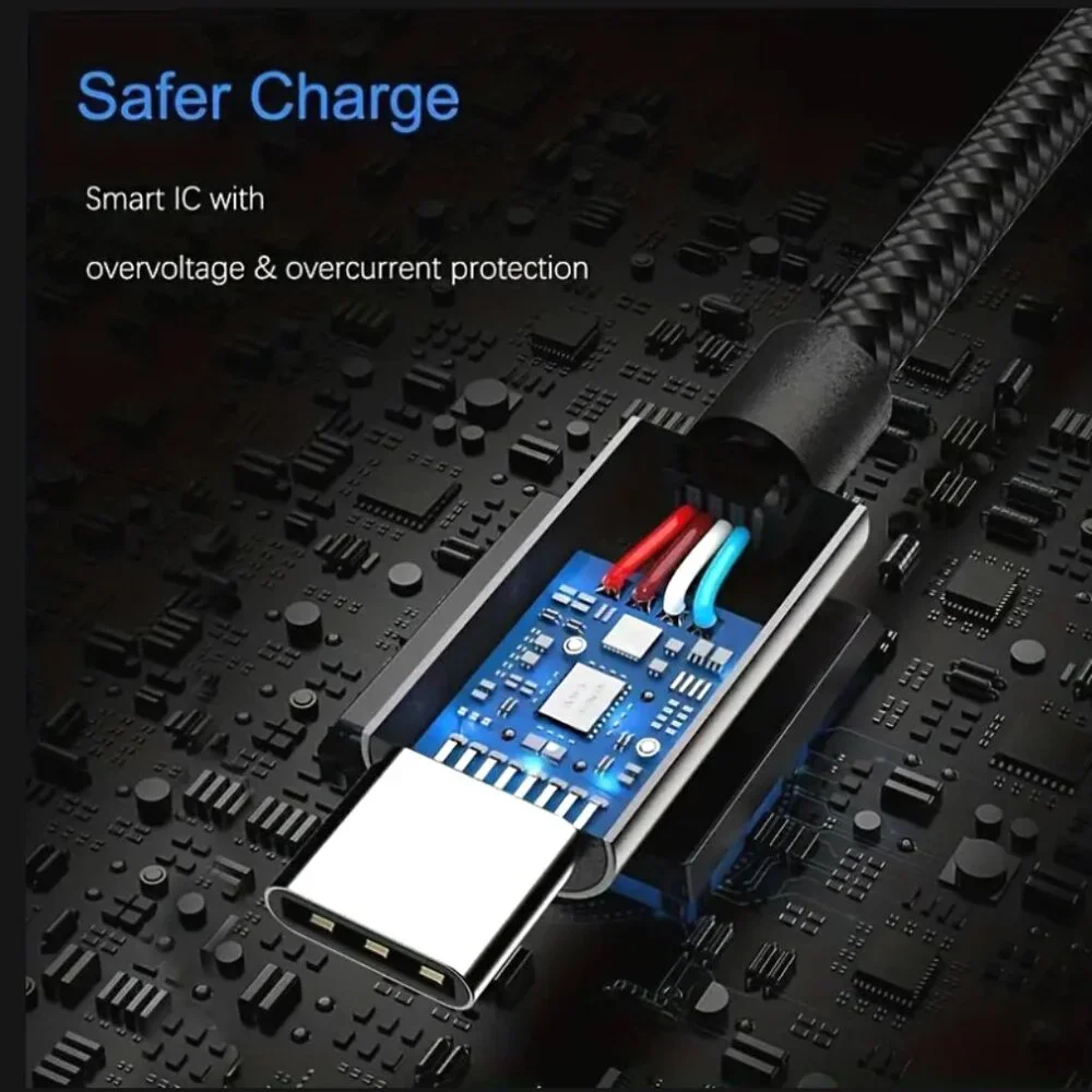 New 6 ft USB Type-C High-Speed Fast Charging Cable For Android Phones Tablets